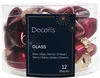Christbaumschmuck Sterne 4cm Glas 12 Stück - Ochsenblut Produktbild-Vorschau 2