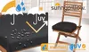 sunnypillow 2er Set Stuhlkissen Outdoor, wasserdicht Produktbild-Vorschau 4