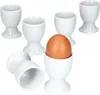 sada 6 šálků Lotta Eggcups z bílého porcelánu pro 6 osob Náhled obrázku produktu 1