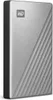 A silver external hard drive with a textured pattern on the right side and a WD logo on the top left. Anteprima dell’immagine prodotto