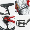 vidaXL Vélo enfant 24 pouces 6 vitesses pour 8-12 ans rouge Voir les images du produit 3