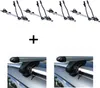 4x Fahrradträger SAGITTAR + Relingträger VDP L120 Produktbild-Vorschau 1