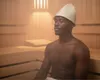 Saunagut Sauna-Mütze weiß aus Filz (Wolle) Produktbild-Vorschau 3
