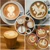 Latte Art Stift Edelstahl Holzgriff 15,5 cm Kaffeekunst Anteprima dell’immagine prodotto