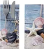 30 Bestecktaschen mit Serviette maritim 20 cm Produktbild-Vorschau 3