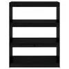vidaXL Bücherregal Raumteiler Schwarz 80x30x103,5 cm Produktbild-Vorschau 6