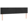 LED Kopfteil Schwarz 200x5x78/88 cm Samt Produktbild-Vorschau 4