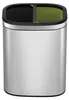 EKO - OLI-Cube Open Top Abfalleimer 10+10 Liter - Stainless Produktbild-Vorschau 2