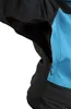 A close-up view of a blue and black jacket with an open zipper pocket. Náhled obrázku produktu