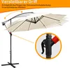 Jopassy Sonnenschirm 300cm Balkon Strandschirm Gartenschirm Produktbild-Vorschau 4