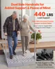 VEVOR Rollstuhlrampe mit Handläufen, 1140x850x705mm Produktbild-Vorschau 3
