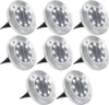 vidaXL Solarne lampy podłogowe 8 szt. Dioda LED świecąca na Podgląd zdjęcia produktu 4