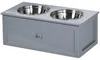 PawHut Erhöhter Hundenapf mit Schublade 2x2000ml Produktbild-Vorschau 1
