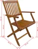 vidaXL set da pranzo da giardino 9 pezzi pieghevole in Anteprima dell’immagine prodotto 17