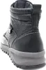 A rear view of a black leather boot with a gray sole. Anteprima dell’immagine prodotto