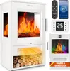Kominek elektryczny TRESKO® z ogrzewaniem wraz z pilotem Podgląd zdjęcia produktu 1
