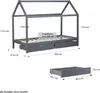 Lit D'Enfant 90x200 Lit Maison Lit Cabane Lit Montessori Voir les images du produit 5