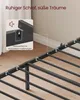 Close-up view of a metal bed frame with a detail inset showing a bracket. Produktbild-Vorschau