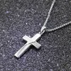 trendor 63607 Silber Herren-Halskette mit Kreuz-Anhänger 3 Produktbild-Vorschau