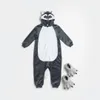 Pyjama Onesie Kigurumi Kostüm für Kinder Lemur 110 Produktbild-Vorschau 9