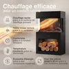 Cheminée électrique Kaminio Henri 48x75 cm 2000 Watt noir Voir les images du produit 4