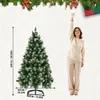 ROSEJANE Sztuczne drzewko świąteczne, 180 cm, z dekoracjami Podgląd zdjęcia produktu 2