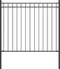 vidaXL Gartenzaun ASSEN Stahl 1,7 x 0,8 m Schwarz Produktbild-Vorschau 3