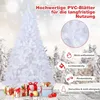 GOPLUS 180 cm Künstlicher Weihnachtsbaum, Weißer Tanne Produktbild-Vorschau 8