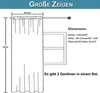 2er Set Gardine Vorhang Halbtransparent Stangendurchzug Produktbild-Vorschau 7