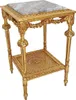 Casa Padrino Barock Beistelltisch Gold / Grau - Prunkvoller Produktbild-Vorschau 1