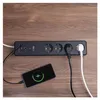 GoSmart Steckdosenleiste + Schalter - 2 m, 4 Steckdosen, USB, weiss-schwarz, PVC, 1,5 mm2 Produktbild-Vorschau