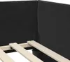 Eckbettgestell mit Kopfteil Schwarz 90 cm x 200 cm Samt Produktbild-Vorschau 9