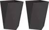 vidaXL Plantenbakken, 2 stuks, zwart, 50 x 50 x 75 cm, Productafbeelding-voorbeeld 1