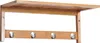 HOMCOM Wandgarderobe Garderobe mit Haken Wandmontage Produktbild-Vorschau 1