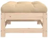 vidaXL Gartenhocker mit Kissen Massivholz Kiefer Produktbild-Vorschau 4