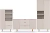 Marmex Möbel Regal-Set NUBIA SET 09 cashmere Wohnzimmer-Set Produktbild-Vorschau 1