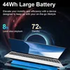 A laptop with its battery exposed, highlighting battery life. Produktbild-Vorschau