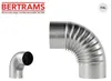 BERTRAMS 030110, Eckstück Schornsteinrohr, Silber, Stahl, Produktbild-Vorschau 1