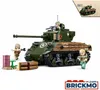 Sluban Army WW2 M38-B1110 Czołg bojowy M4A3 Sherman Podgląd zdjęcia produktu 8