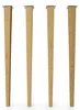 4x sossai Holzfüße eckig - gerade Ausführung 71cm Eiche Produktbild-Vorschau 3