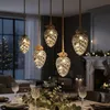 Décoration murale en verre représentant des cônes de pin, Voir les images du produit 5