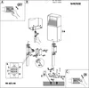 Diagram showing assembly and electrical connection instructions for an outdoor lamp. Produktbild-Vorschau