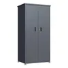 DEGAMO Gartenschrank LÜBECK 90x65x187cm, Stahl verzinkt Produktbild-Vorschau 1