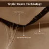 A close-up view of fabric layers demonstrating triple weave technology. Voir les images du produit
