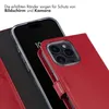 Selencia Echtleder Klapphülle iPhone 16 Pro - Rot Produktbild-Vorschau 4