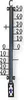 Metall Gartenthermometer 27cm Temperatur -40 bis 50°C Produktbild-Vorschau 1