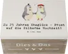 Mr. & Mrs. Panda Geschenkbox Spruch 25. Hochzeitstag Produktbild-Vorschau 3