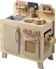 A wooden toy kitchen with accessories. Anteprima dell’immagine prodotto