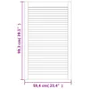 vidaXL Armadio a battente design 99,3x59,4 cm in legno di Anteprima dell’immagine prodotto 7