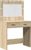 A makeup vanity table with a mirror and lights. Náhled obrázku produktu